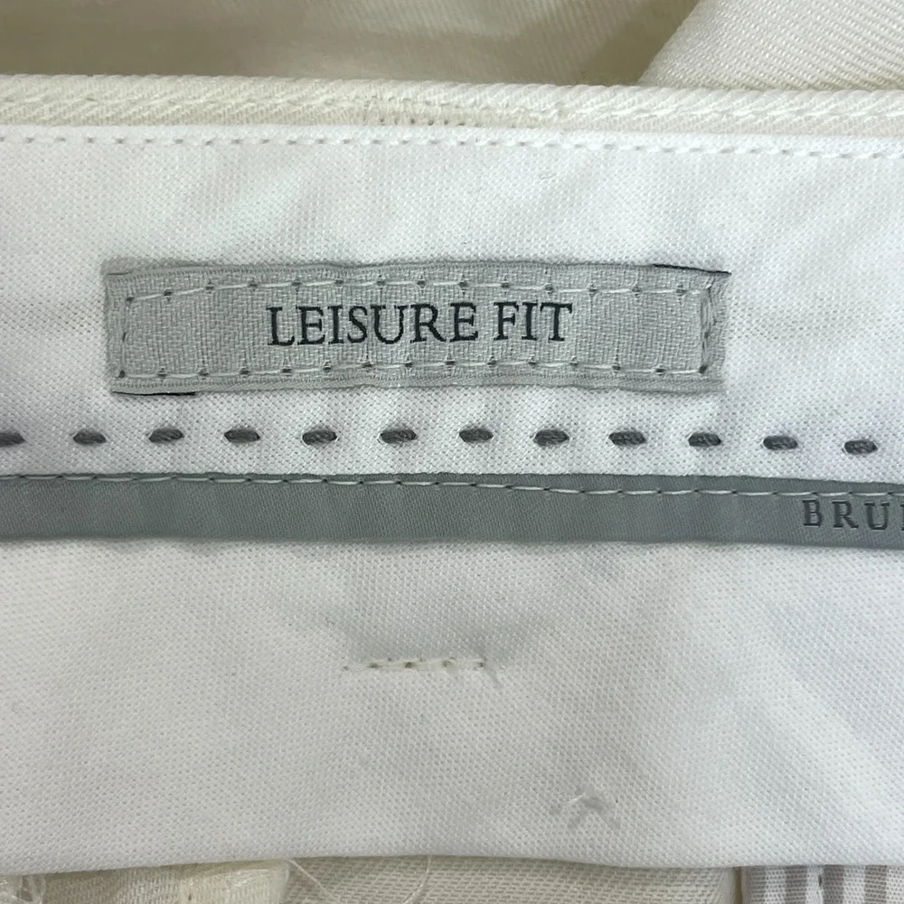 Brunello Cucinelli Men's Size 52 White Linen/ Cotton Pants Italy  Altered 40x25!